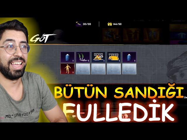 ALEVLİ MUMYA SANDIĞINI FULLEDİK! SARI MUMYA TEK ATTIK! PUBG Mobile