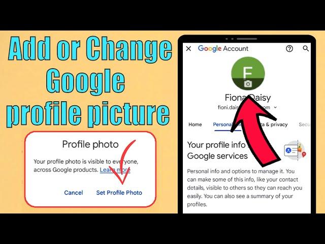 How to change google profile picture 2023 | add google profile picture gmail photo change updated