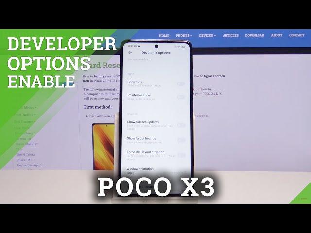 How to Enter Developer Mode in POCO X3 – Access Developer Options