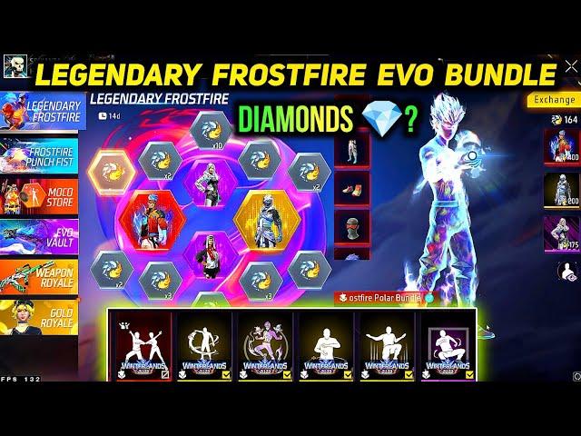 Legendary Frost Fire Bundle Spin | Legendary Frostfire Event - New Evo Bundle in Free Fire