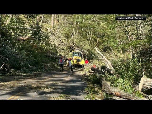 Blue Ridge Parkway in North Carolina and Virginia remains closed after Helene