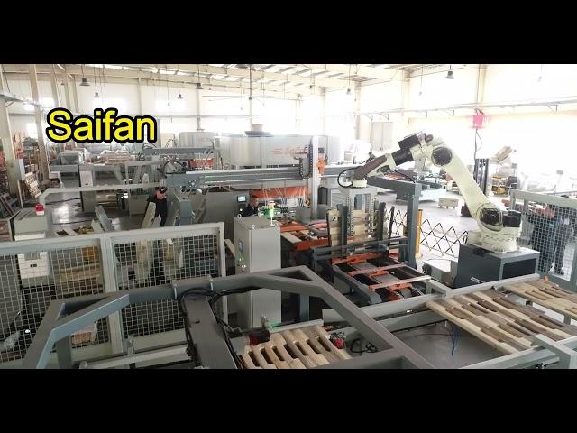 full automatic wooden pallet production line 6 pallets/min