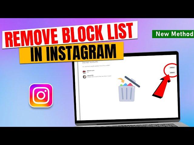 How to Remove Block list in Instagram 2024 (PC & Laptop)