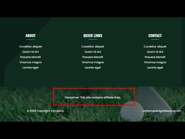 3 Ways to Add a Disclaimer to the Divi Footer