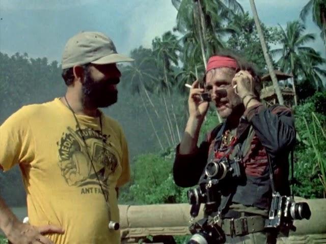 Stoned Dennis Hopper on the set of Apocalypse Now