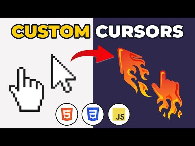 EASY CUSTOM CURSORS in HTML, CSS & JavaScript