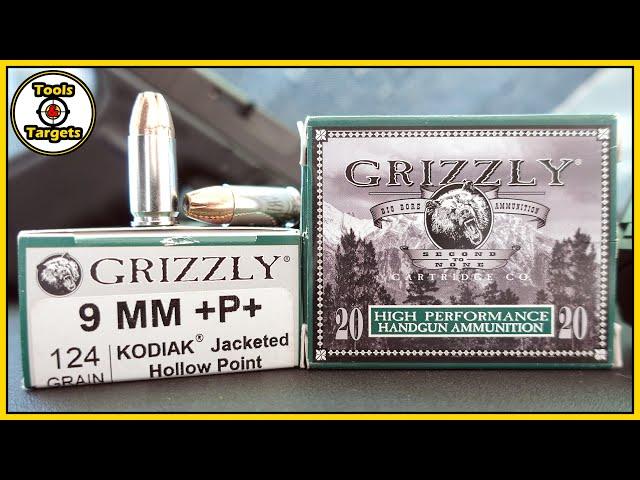 Big Bad Bear!...Grizzly Kodiak 9MM +P+ Self-Defense AMMO Ballistic Gel Test!