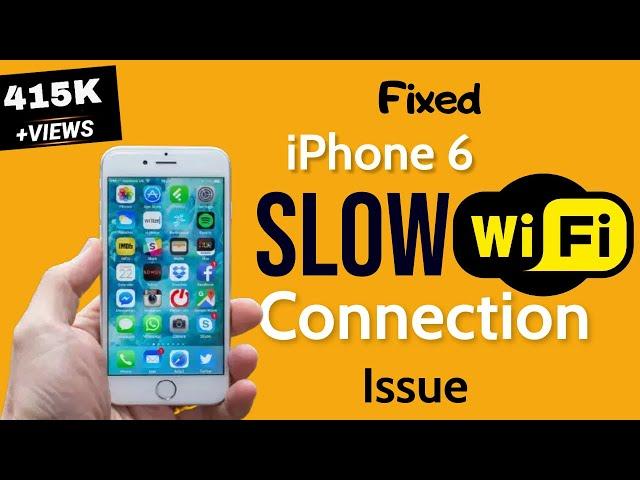 iPhone 6 WiFi slow? Here's the way to speed up