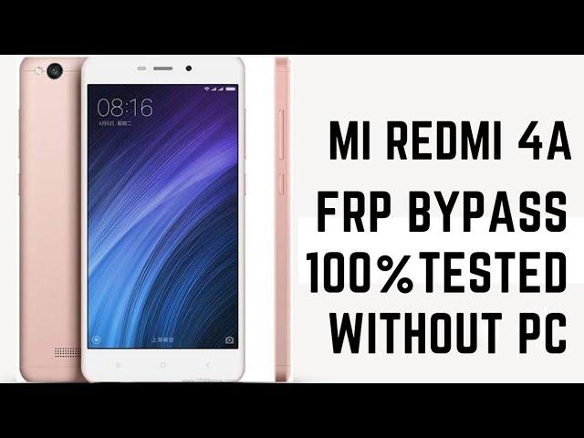 Redmi 4A frp bypass,mi redmi 4a frp bypass,redmi 4a gmail account unlock new methot,100% working