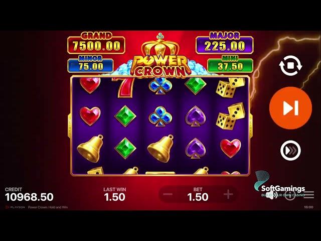 Playson - Power Crown: Hold and Win - Gameplay Demo