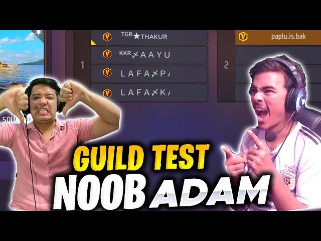 Noob adam guild test on angry youtuber live 1 vs 4 - Laka Gamer