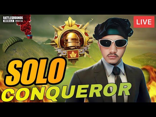 BGMI SOLO CONQUEROR RANK PUSH #DAY 7