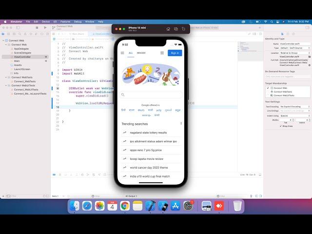 How To Create WebView In Swift IOS
