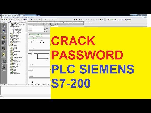 CRACK Password POU PLC Siemens S7-200