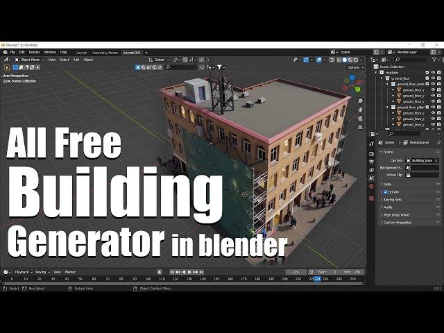 Free Building Generator in blender - Buildify!