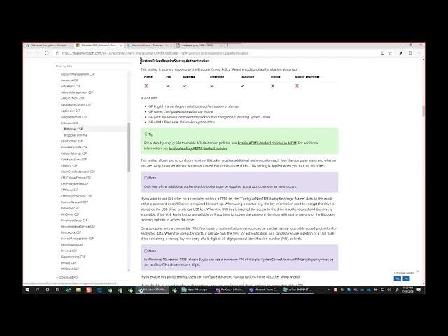 S01E04   Configuring and Deploying BitLocker Client Policies from Intune