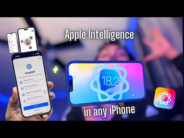 How to Install Apple AI + Chat GPT  on any iPhone XR, 11, 12, 13, 14, 15 (iOS 18.2)