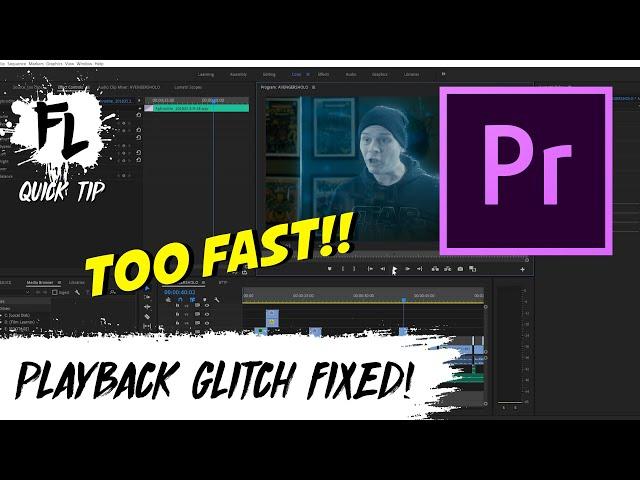 FIX: Playback speed Too fast in Premiere Pro!  | Film Learnin