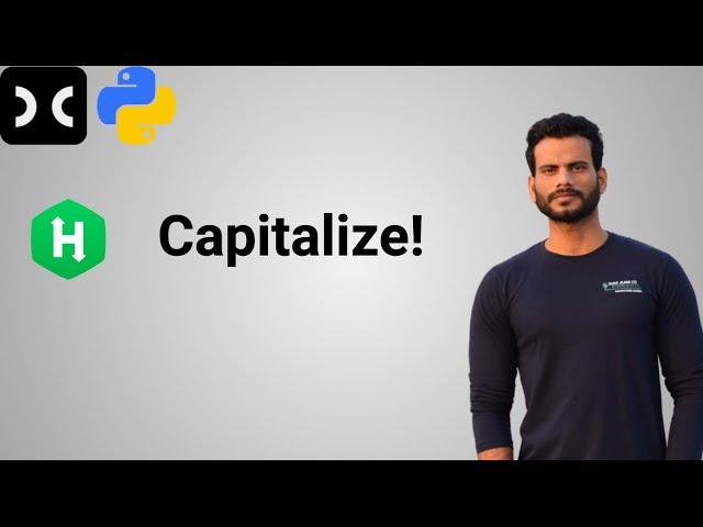 Capitalize! [HackerRank] | Python | Capitalize() in Python | Python for Beginner