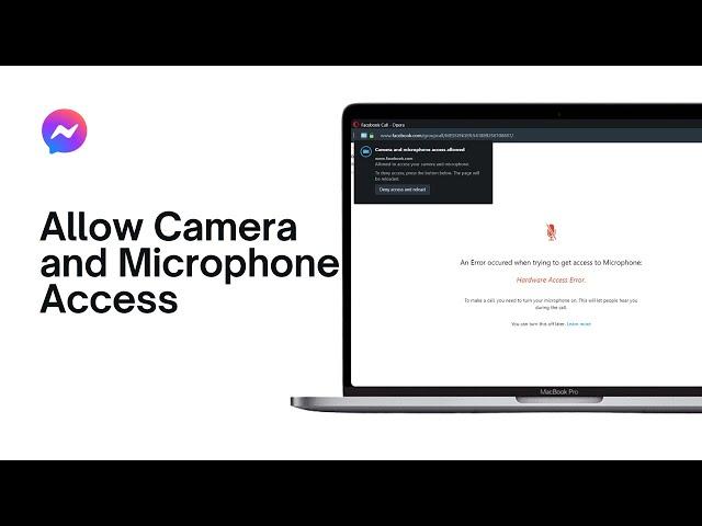 How to Allow Camera and Microphone Access on Facebook Messenger on Laptop