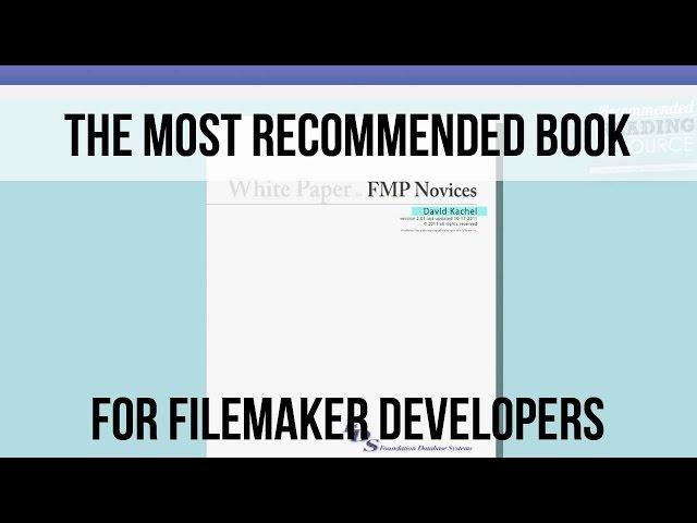 The Most Recommended Book For FileMaker! | FileMaker Training