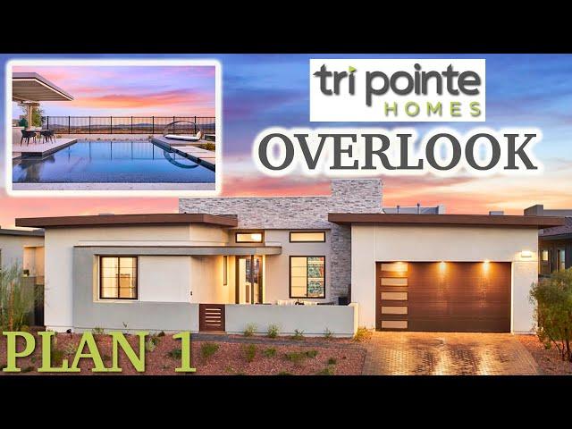 Modern Homes in Summerlin! Overlook by Tri Pointe Homes Single Story Plan 1