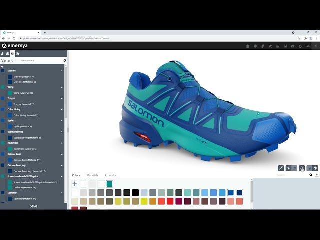 Emersya's Collaborative Design solution - Salomon full demo workflow