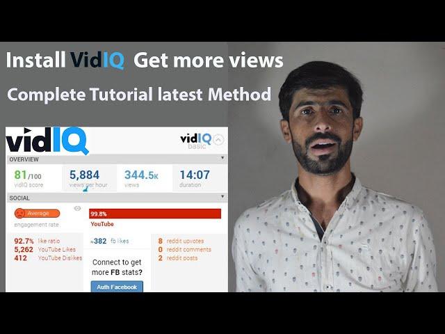 How to Install VidIQ Extension in PC | Install VidIQ Chrome Extension | How to get more views |Hindi