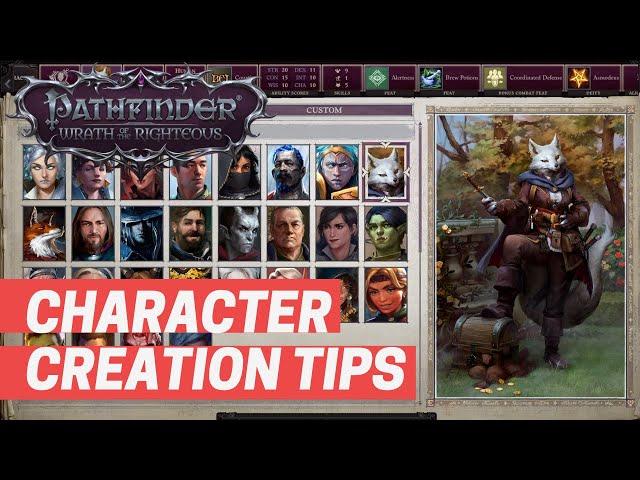 Pathfinder Wrath of the Righteous Character Creation Tips | Pathfinder WOTR character creation guide