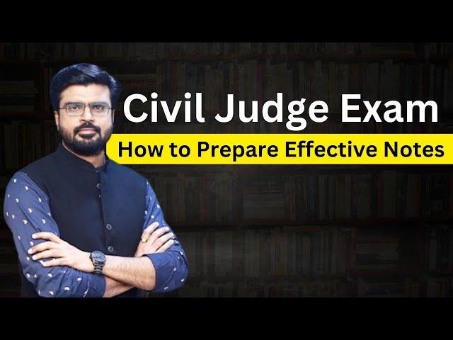 Civil Judge Mains Exam || How to prepare notes || MJ Sir