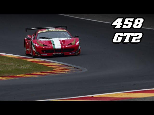 Ferrari 458 GT2 | Beautifull V8 sounds at Spa 2022