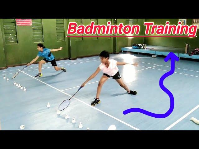 Badminton footwork training // dk badminton training