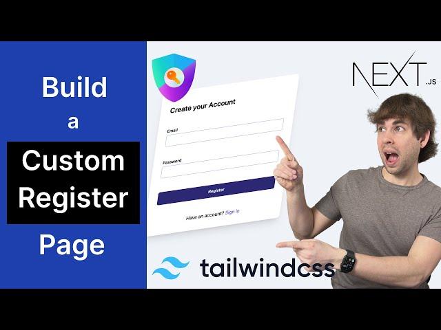 Build a custom register page for your SaaS app with Next.js, Tailwind CSS, and Next Auth (App Dir)!