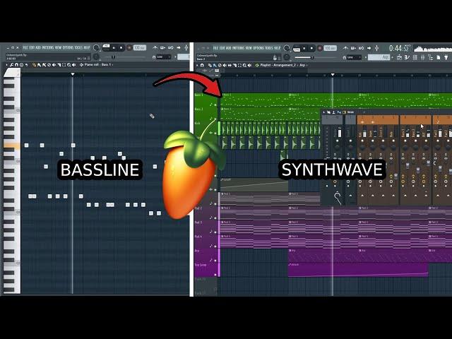 HOW TO MAKE SYNTHWAVE FROM BASSLINE