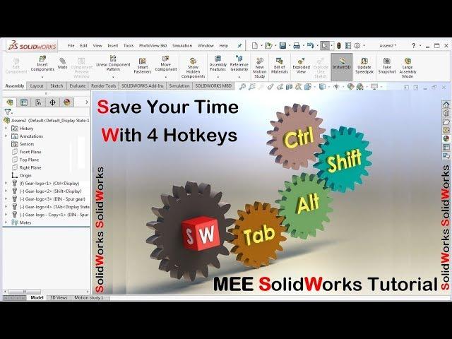 SolidWorks keyboard Shortcuts and Hot keys