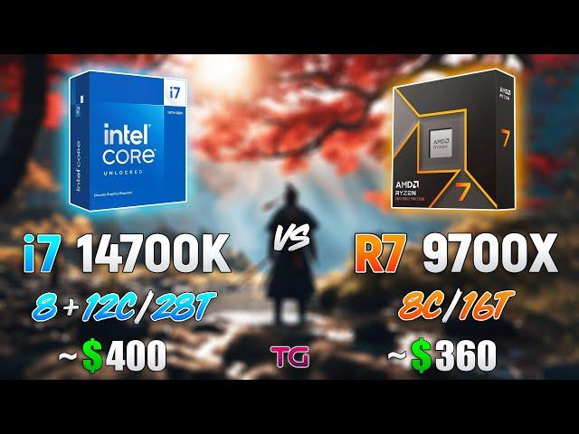 Ryzen 7 9700X vs Core i7 14700K - Test in 10 Games