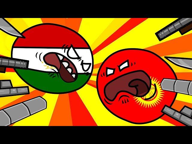 Tajikistan vs Kyrgyzstan -- Cartoon about the war!! -- Таджикистан vs Кыргызстан 2022!! -- Мултфилм!