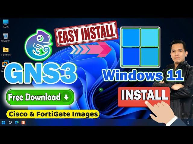 How to Install GNS3 on Windows 11 - GNS3 Tutorials for Beginners | FREE DOWNLOAD IMAGE FILES