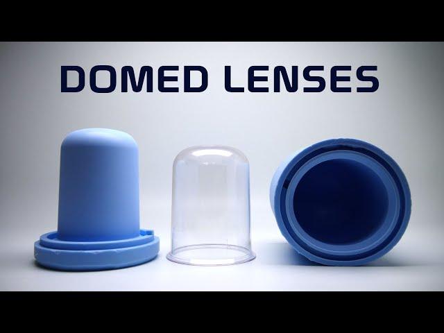 Clear Resin Domed Lenses for retro vintage lighting