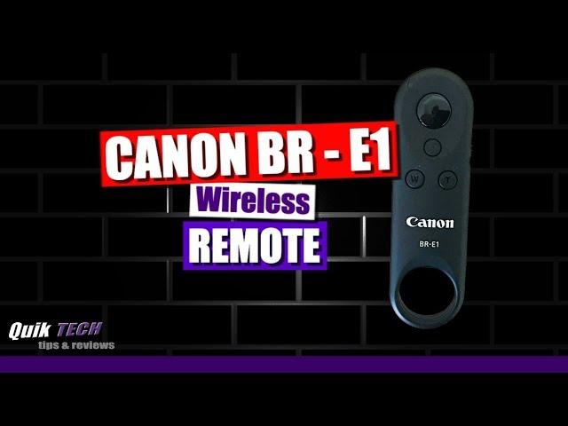 How to Pair the Canon BR-E1 Remote with a Canon EOS SL2 DSLR.