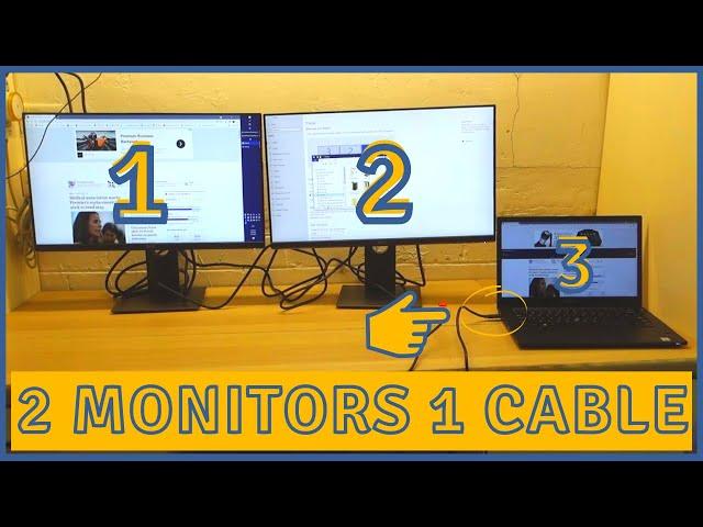 Two Monitors With One USB C Port - Minimal Setup