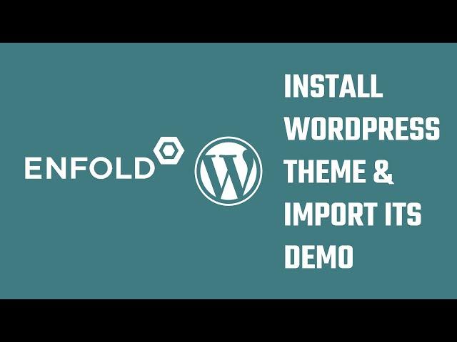 Install the Best WordPress theme and import its demo | Enfold | 2023 (#WordPress 4)