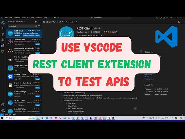 How to Use VS Code REST Client Extension To Test APIs ?