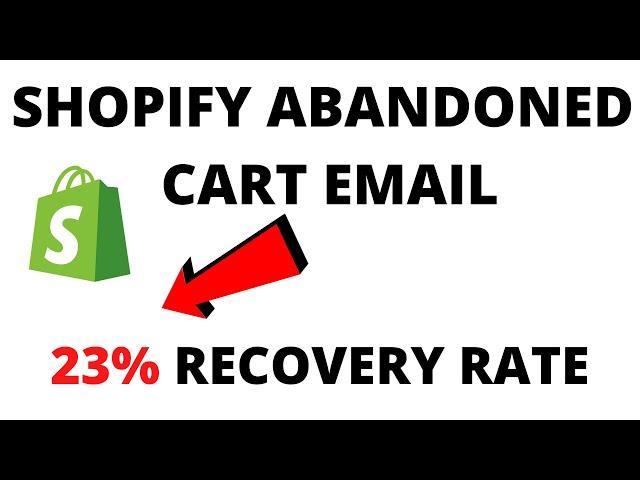 Shopify Abandoned Cart Email Recovery Template [23% Recovery/Conversion Rate]