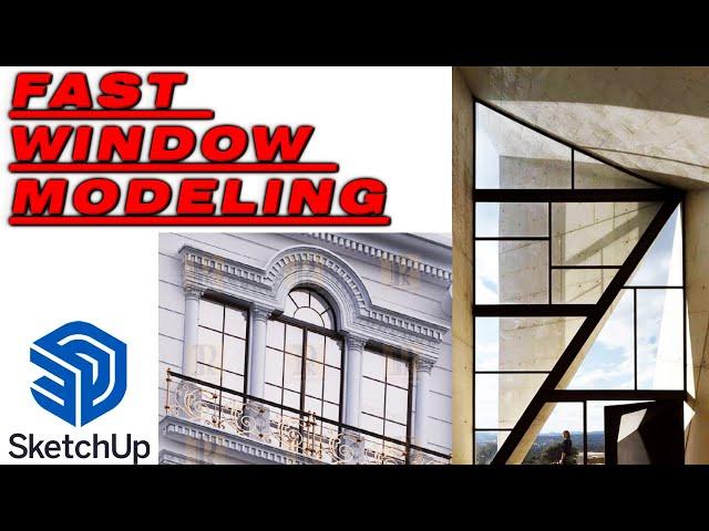 How To Fast Window Modeling In Sketchup? - Lattice Maker - Sketchup Plugins