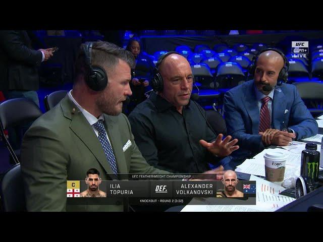 Joe Rogan & Michael Bisping debate if Volkanovski should get immediate rematch vs. Topuria | UFC 298