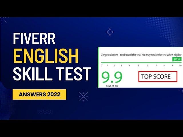 how to pass fiverr english skill test 2022 | fiverr english test answers 2022