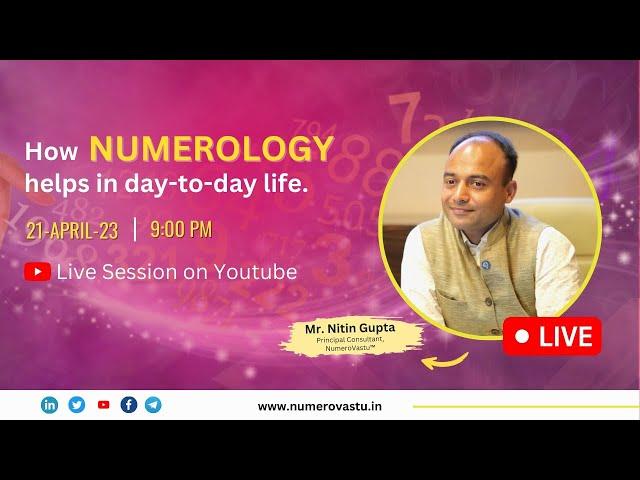 रोज़ लें न्यूमरोलॉजी के फ़ायदे | NumeroVastu Live | Nitin Gupta