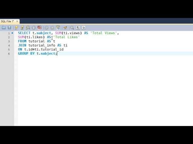 SQL Tutorial - 30: Using GROUP BY Clause with SQL JOINS