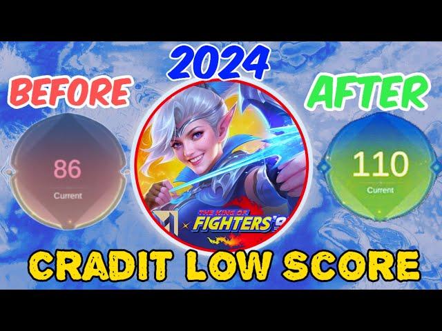 How to get credit score in mobile Legends 2024 ! How To Increase Credit Score FAST ML